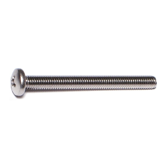 #10-32 x 2" 18-8 Stainless Steel Fine Thread Phillips Pan Head Machine Screws MSPSS-227