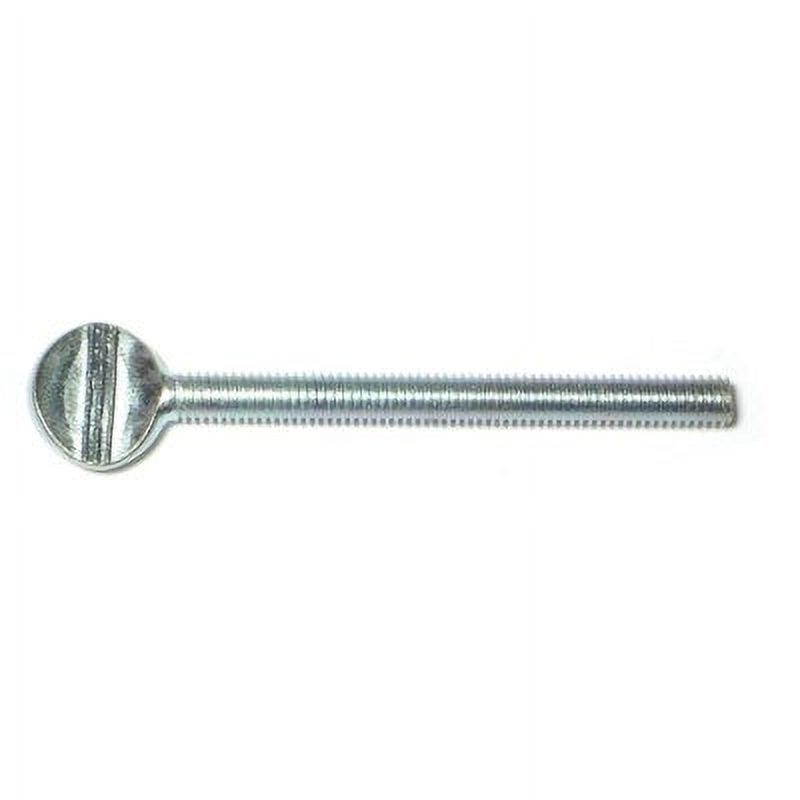 #10-32 x 2" Zinc Plated Steel Fine Thread Spade Head Thumb Screws (16 pcs.)