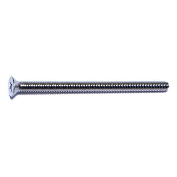 #10-32 x 3" 18-8 Stainless Steel Fine Thread Phillips Flat Head Machine Screws MSFSS-302