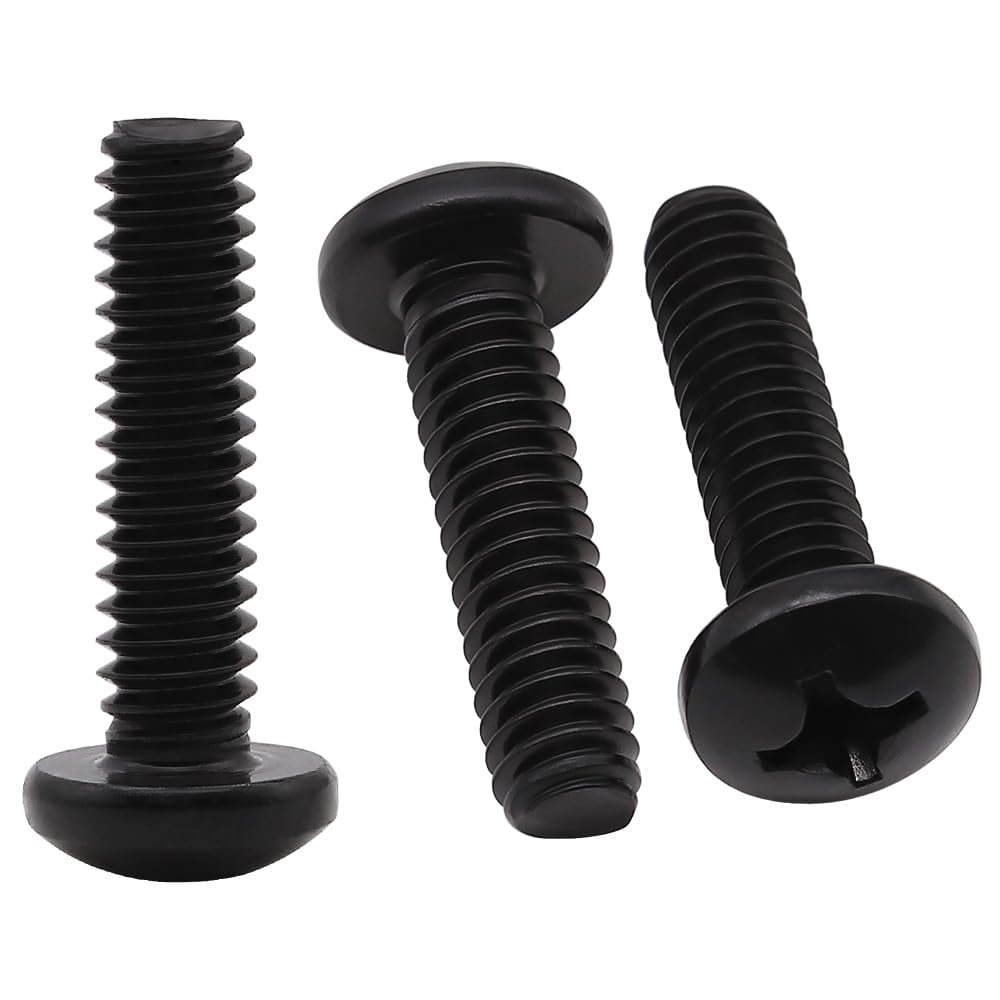 Large Pan Fasteners #10-32 x 3/4 (50 Pack) Stainless Steel Phillips Pan Head Machine Screws ...