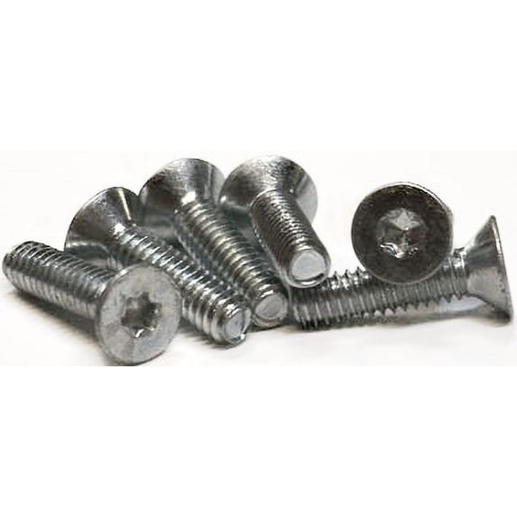 10-32 x 3/4" Trilobe Thread Forming Screws for Metal / Six-Lobe (Torx®) / Flat Head / Steel / Zinc - 7000 Piece Carton
