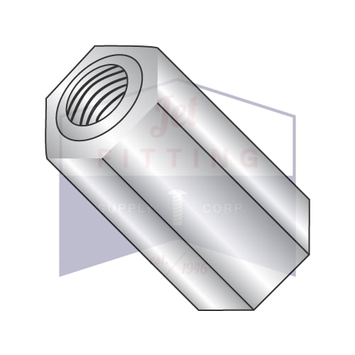 10-32 x 3/8" 3/8" OD Hex Standoffs (Female-Female) | Stainless Steel (Quantity: 100)
