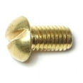 thumbnail image 1 of #10-32 x 3/8" Brass Fine Thread Slotted Round Head Machine Screws (24 pcs.), 1 of 1