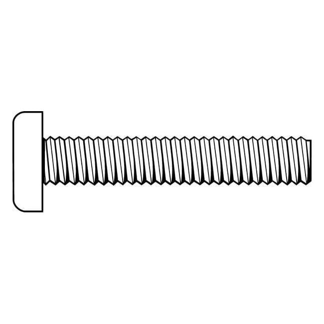#10-32 x 3/8 in Phillips Pan Machine Screw, Plain 18-8 Stainless Steel, 100 PK
