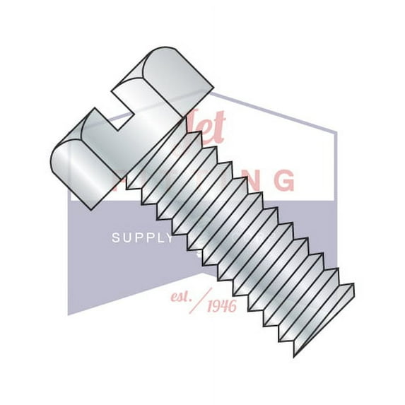 10-32 x 3" Machine Screws | Slotted | Hex Head | Steel | Zinc (Quantity: 500)