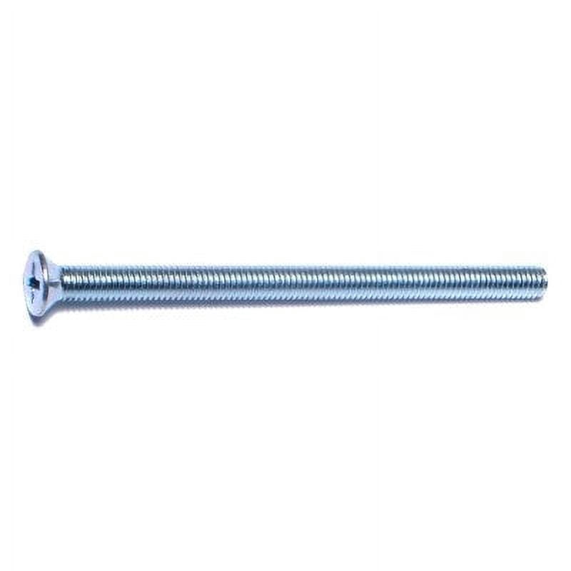 #10-32 x 3" Zinc Plated Steel Fine Thread Phillips Flat Head Machine Screws MSCFS-396