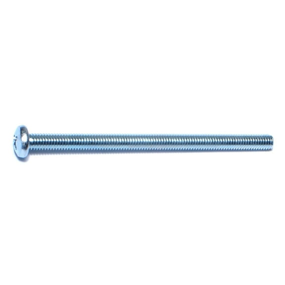 #10-32 x 3" Zinc Plated Steel Fine Thread Phillips Pan Head Machine Screws MSCPS-229