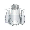 thumbnail image 1 of 10-32 x 5/16" 4 Prong Tee Nuts | Straight Barrel | Steel | Zinc (Quantity: 2000), 1 of 3