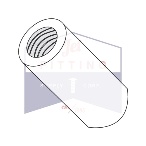 10-32 x 5/8" 1/2" OD Round Standoffs (Female-Female) | Nylon (Quantity: 1000)
