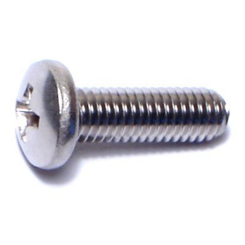 #10-32 x 5/8" 18-8 Stainless Phillips Pan Machine Screws MSPSS-212 (100 pcs.)