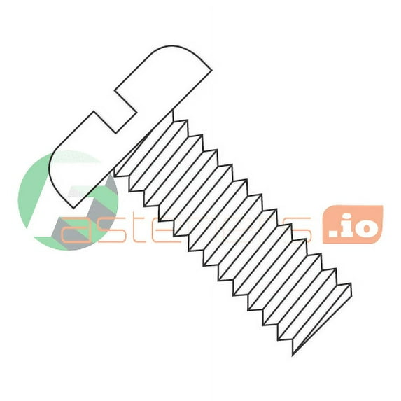 10-32 x 7/8" Machine Screws / Slotted / Pan Head / Nylon / Natural (White) (Quantity: 2,500 pcs)