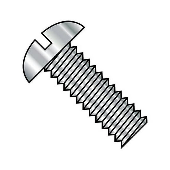 10-32X1 1/2 Slotted Round Machine Screw Fully Threaded 18-8 Stainless Steel (Pack Qty 2,000) BC-1124MSR188