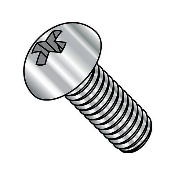 10-32X1/2 Phillips Round Machine Screw Fully Threaded 18 8 Stainless Steel (Pack Qty 3,000) BC-1108MPR188