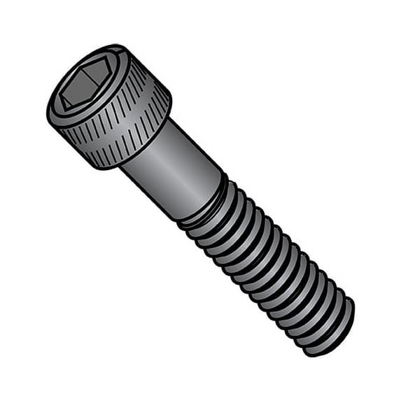 10-32X1/4 Fine Thread Socket Head Cap Screw Black DFAR (Pack Qty 100) BC-1104CSP