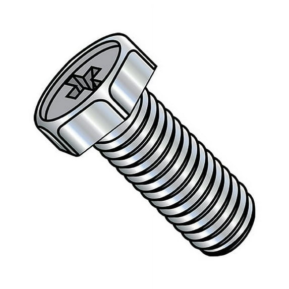 10-32X1 Phillips Indented Hex Head Machine Screw Fully Threaded Zinc (Pack Qty 4,000) BC-1116MPH