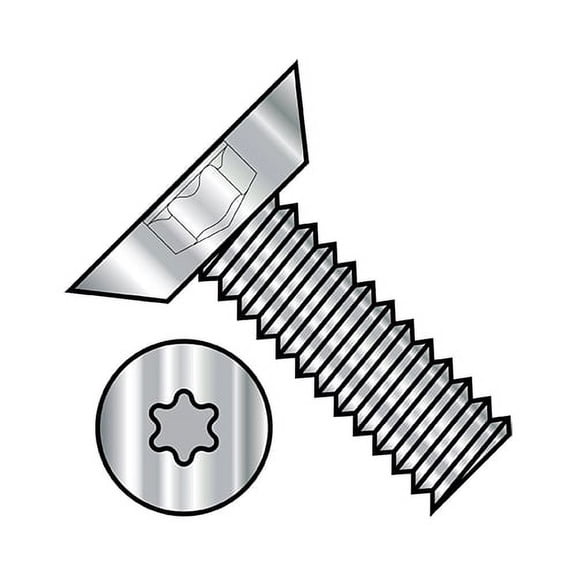 10-32X3/8 6 Lobe Flat Undercut Machine Screw Fully Threaded 18 8 Stainless Steel (Pack Qty 4,000) BC-1106MTU188