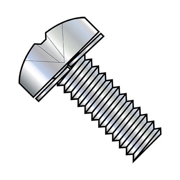 10-32X5/8 Phillips Pan Split Lock Washer Sems Fully Threaded Zinc (Pack Qty 6,000) BC-1110SPP