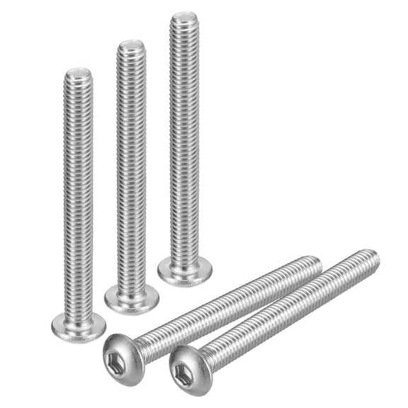 #10-32x1-3/4" Button Head Socket Cap Screws, 20 Pack 304 Stainless Steel Screws