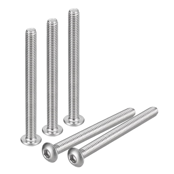 #10-32x2" Button Head Socket Cap Screws, 20 Pack 304 Stainless Steel Screws