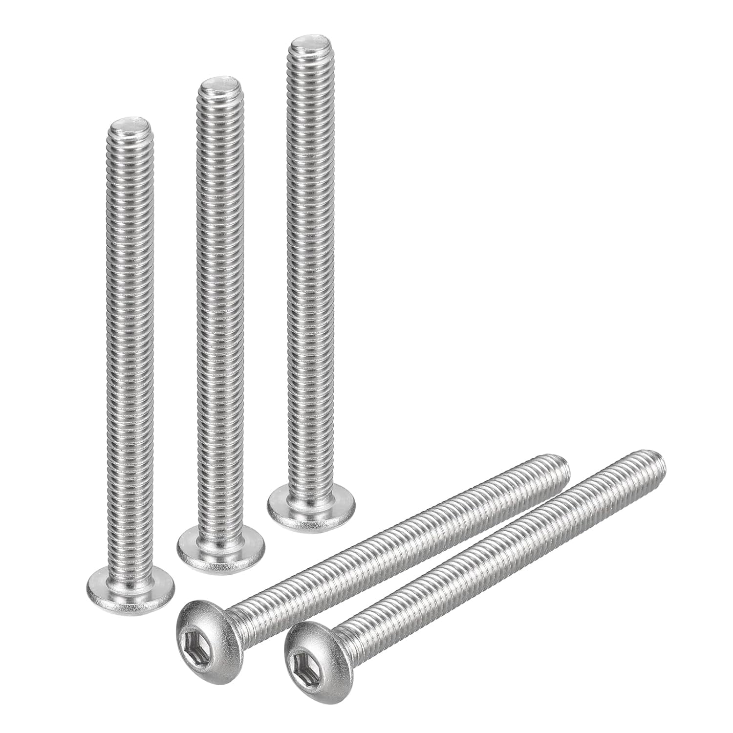 25 Pack #10-32 X 2-1/4 Inch Stainless Steel Phillips Flat Head Machine Screws - 18-8 Stainless, Full Fine Thread