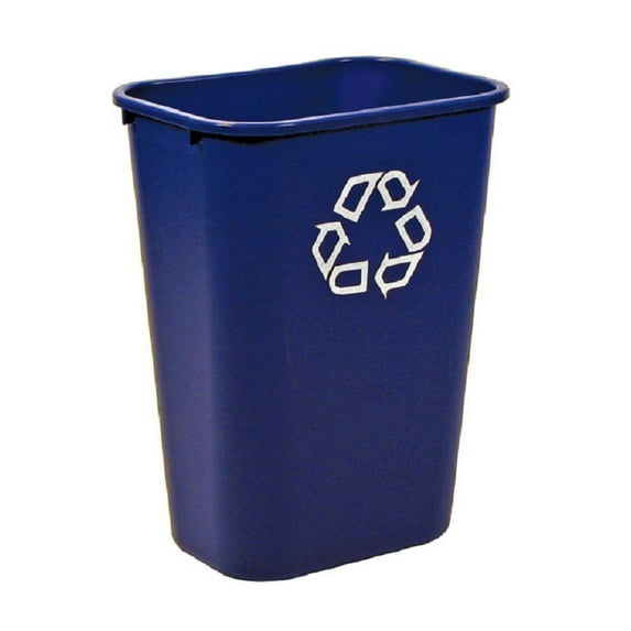 10.38 Gal. Blue Large Deskside Recycling Bin (D)