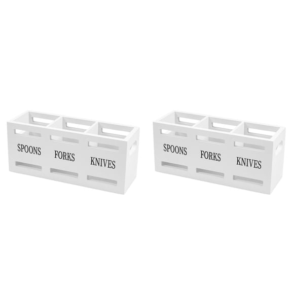 10*4.5'' Cutlery Holder Organizer Container Silverware Caddy Flatware Silverware Organizer Containers Kitchen Utensil Holder for Countertop Spoon and fork Holder Flatware Utensils Caddy for Party