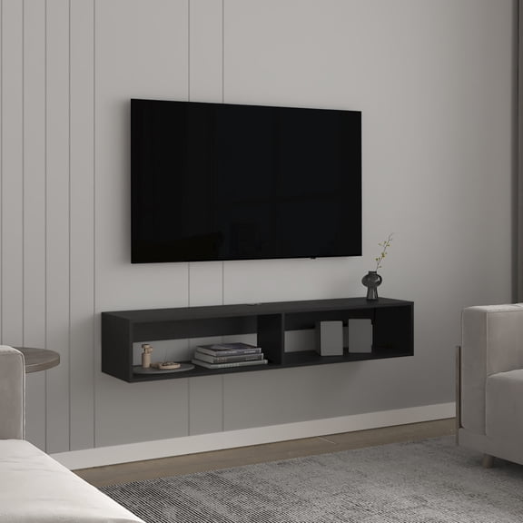 10.4" Height, Black Stand - Holds Gaming Equipment - Small Apartments - Easy Setup