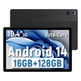 thumbnail image 1 of 10.4 Inch Large Screen Android 14 Tablet, 16GB RAM 128GB ROM, 5G WiFi, Suitable for Study and Office, Black, 1 of 7