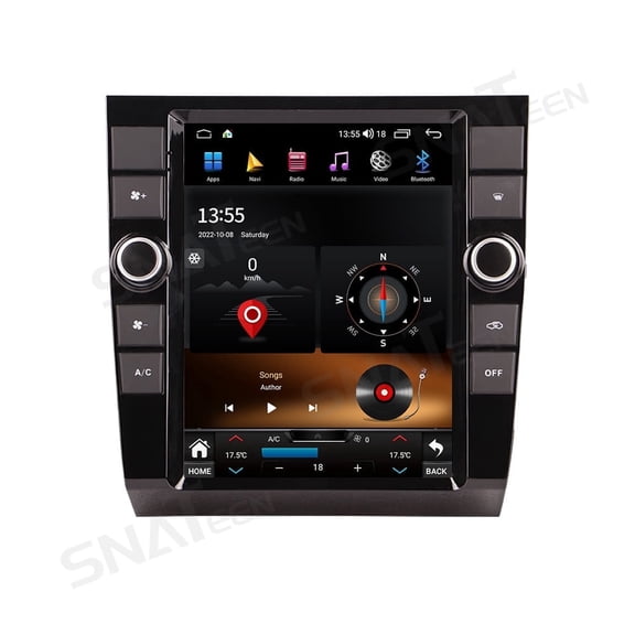 SNATEEN 10.4 inch Carplay Screen/Radio/Multimedia Player for Audi A4 2002-2008 Universal Car Navigation/GPS Upgrade Headunit Android Display Video 1080P Touch Screen Replace System