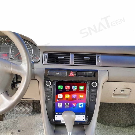 SNATEEN 10.4 inch Carplay Screen/Radio/Multimedia Player for Audi A6 1999-2003 Universal Car Navigation/GPS Upgrade Headunit Android Display Video 1080P Replace System