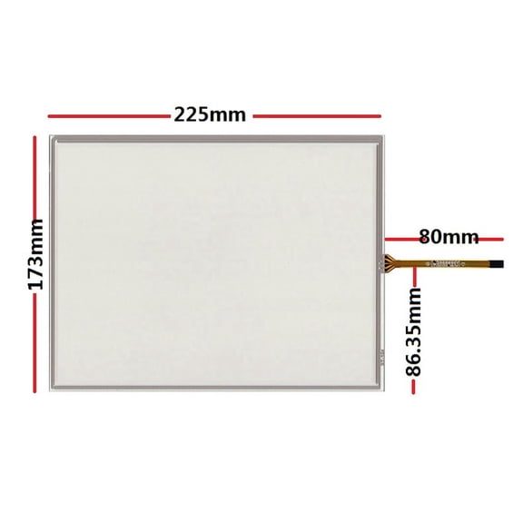 10.4 inch resistive touch screen 4-wire industrial industrial computer single chip touch panel 225*173mm