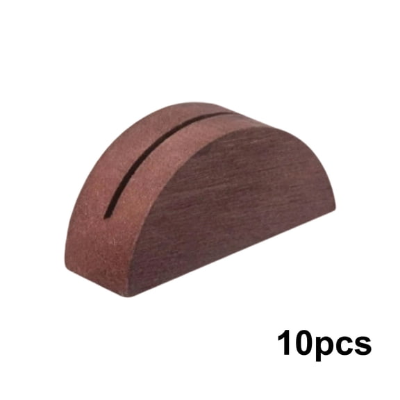 10-40PC Wooden Table Number Stands Wedding Table Name Holder Semicircular Design Place Card Holders Tented Cards for Retail Shop Wedding Party Events Decoration for Office Tag Photo Menu
