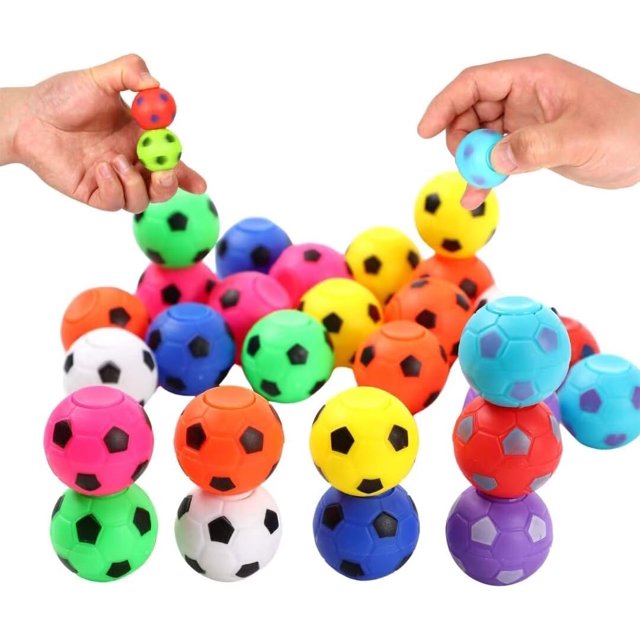 1040pcs Mini Fidget Spinner Soccer Ball Toy for Kid Boy Girl, Soccer