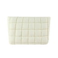 thumbnail image 1 of 10.43x6.5x2.17 Inches Puffy Quilted Makeup Bag for Women, Cosmetic Bag, Travel Toiletry Organizer Pouch Clutch White, 1 of 5