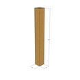 thumbnail image 1 of 4x4x36 Kraft Brown Corrugated Shipping Boxes, 32 ECT Single-Wall, Qty 10, 1 of 3