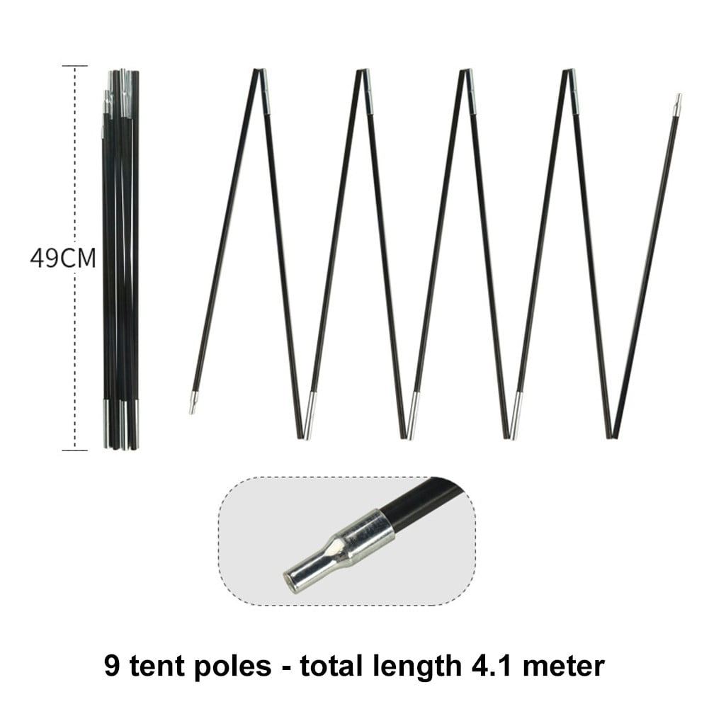 10 5 12 8ft Fiberglass Tent Pole Replacement Tent Repair For Hiking 10-5-12-8ft-fiberglass-tent-pole-replacement-tent-repair-for-hiking