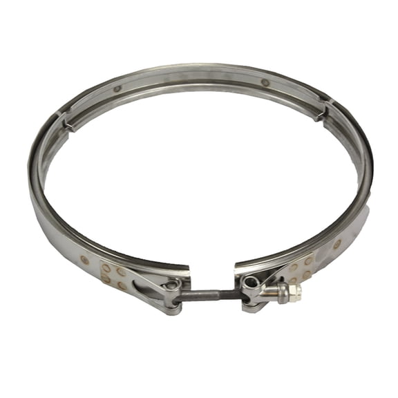 10.5" Diesel Particulate Filter Clamp Stainless Steel Compatible w/ Freightner Cascadia & M2 Class Replace DDE A6809950202