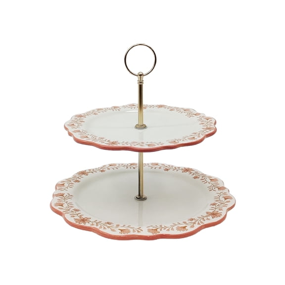10.5" Flower 2-Tier Tray by Celebrate It™