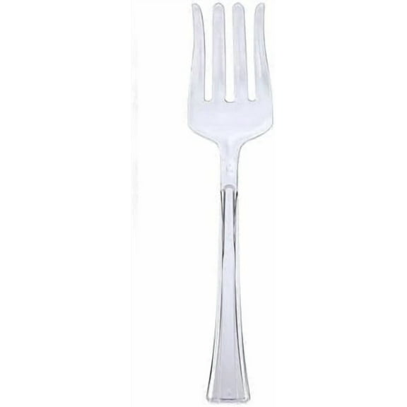 10.5 Inch Clear Salad Plastic Serving Fork – Durable Disposable Utensil for Buffet, Salads, Catering, Parties, Events, BBQs & Food Service (3)