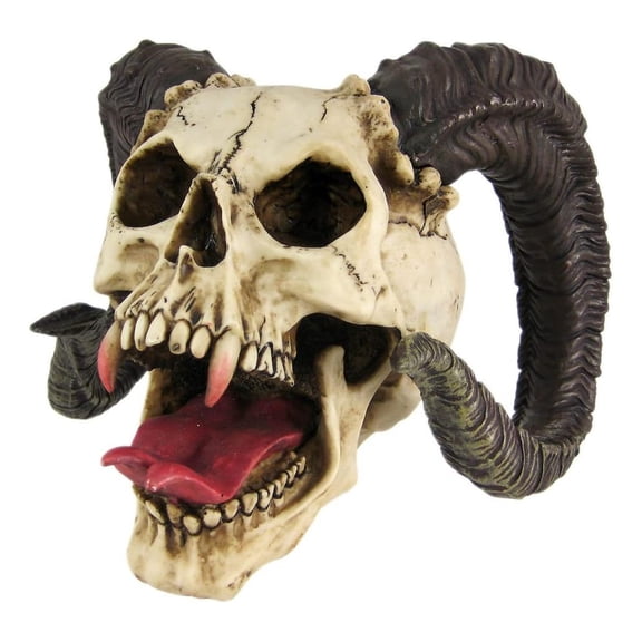 10.5 Inch Evil Horned with Tongue Out Figurine Statue