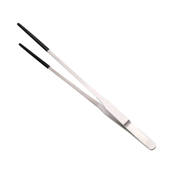 10.5 Inch Long Tweezers for Aquarium, Stainless Steel Straight Tip Aquarium Plant Tweezers, Anti Slip Precision Tool for Fish Tank Planting, Terrarium Maintenance, 1 Pack
