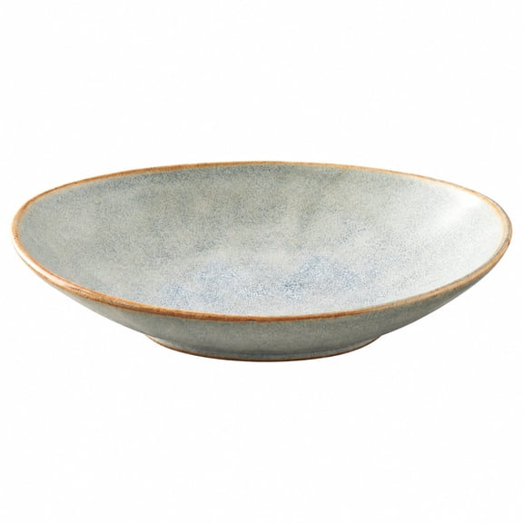 10.5 Inch Oval Ceramic Serving Bowl, Willow Tea Green Deep Plate for Salad Pasta Fruit Appetizers, 26.5 x 16 x 5 cm
