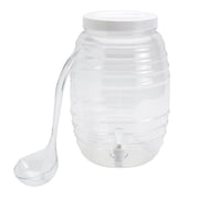 10.5 Liter Jaron Vitrolero Plastic Beverage Drink Dispenser Set Agua Frescas Lemonade with Ladle