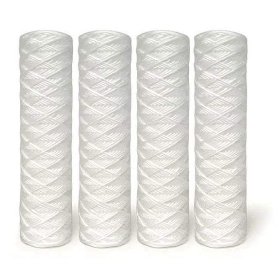 10" 5-Micron String Wound Whole House Replacement Sediment Filter Cartridge (4-Pack)