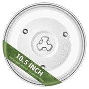 Gemroom 10.5 in Small-Coupler Microwave Glass Plate for GE Microwave Compatible With Small-Coupler 10 1/2" GE Microwave Turntable Plate replace part # WB49X10185