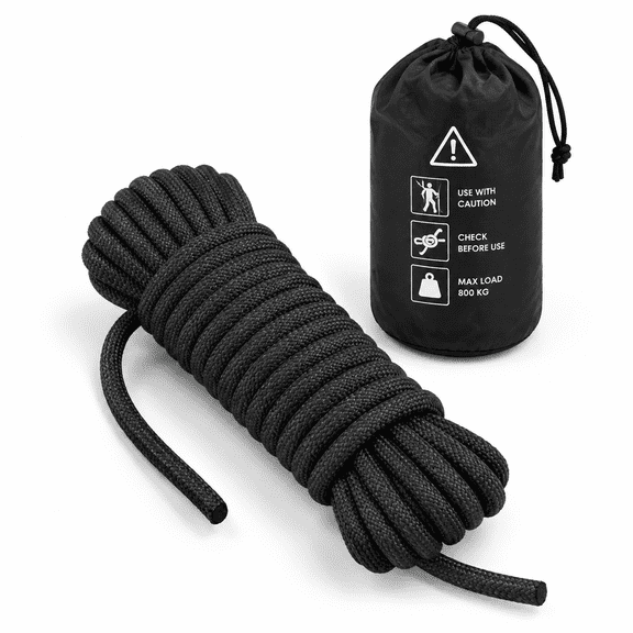 10.5 Mm Static Climbing Rope 10m(32ft) 20m(64ft) 30m(96ft) 50m(160ft) 70m(230ft) Outdoor Rock Escape Ice Fire Rescue Parachute