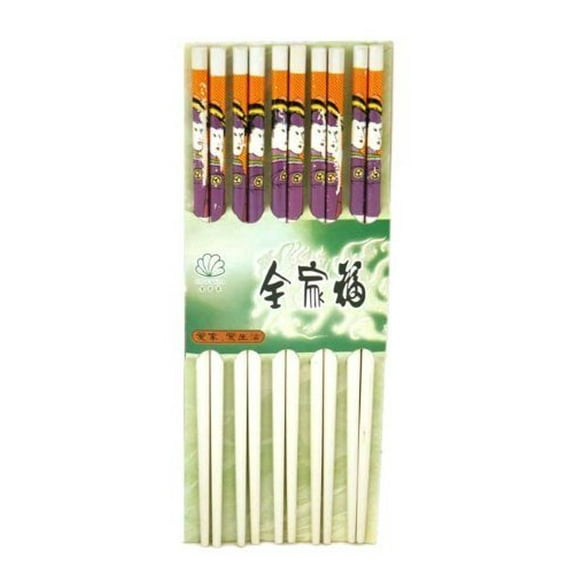 10 5 Pairs Chopsticks W. Japanese Geisha Painting