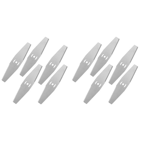 Taplcvy 10Pcs Electric Weed Wacker Head Blades Cordless Weed Wacker Head Blades Replacement Lawn Mower Weed Wacker Blades Accessories for Cordless Grass Trimmer