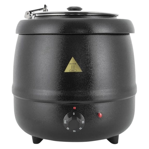 10.5 Qt Soup Warmers Grade Soup Kettle with Lid and Detachable Stainless Steel Insert Pot Food Warmers for Restaurant and Big Family