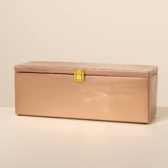 10.5" Tea Bag Container Copper Finish